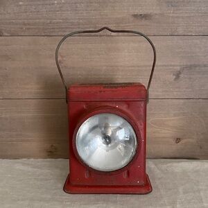 Antique Delta Redbird Railroad Lantern